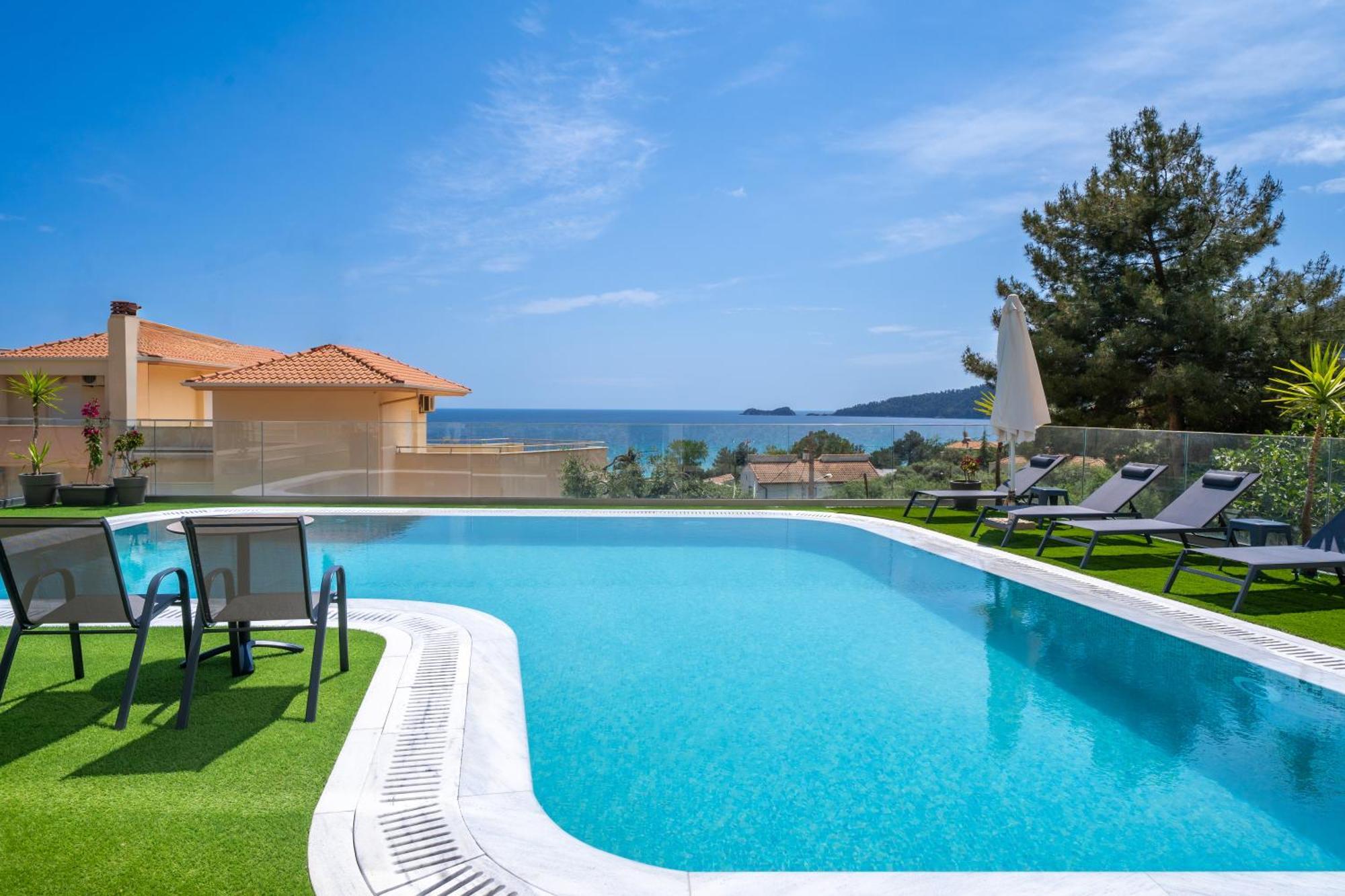 Villa Finikas Thassos Golden Beach Криси Амудия Екстериор снимка